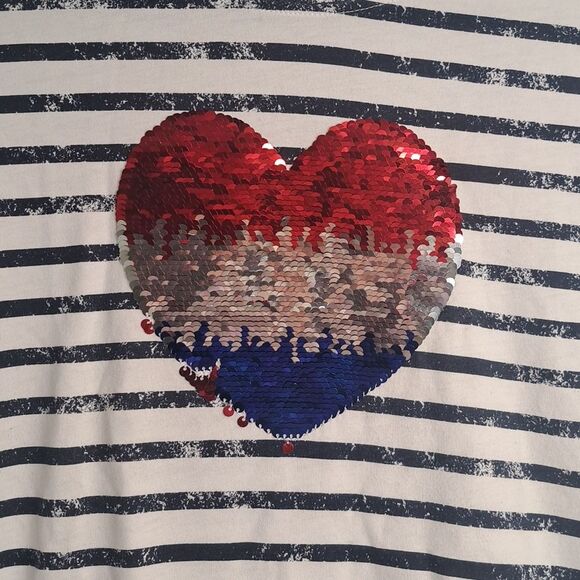 Born Free Striped Sequin Flip T-Shirt - Picture 3 of 5